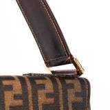 Fendi Turnlock Zucca Square Shoulder Bag