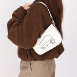 Gucci x Billie Eilish Mini Horsebit 1955 Shoulder Bag White Demetra Leather