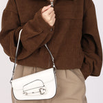 Gucci x Billie Eilish Mini Horsebit 1955 Shoulder Bag White Demetra Leather