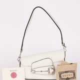 Gucci x Billie Eilish Mini Horsebit 1955 Shoulder Bag White Demetra Leather