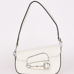 Gucci x Billie Eilish Mini Horsebit 1955 Shoulder Bag White Demetra Leather
