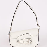 Gucci x Billie Eilish Mini Horsebit 1955 Shoulder Bag White Demetra Leather