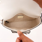 Gucci x Billie Eilish Mini Horsebit 1955 Shoulder Bag White Demetra Leather