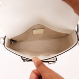 Gucci x Billie Eilish Mini Horsebit 1955 Shoulder Bag White Demetra Leather