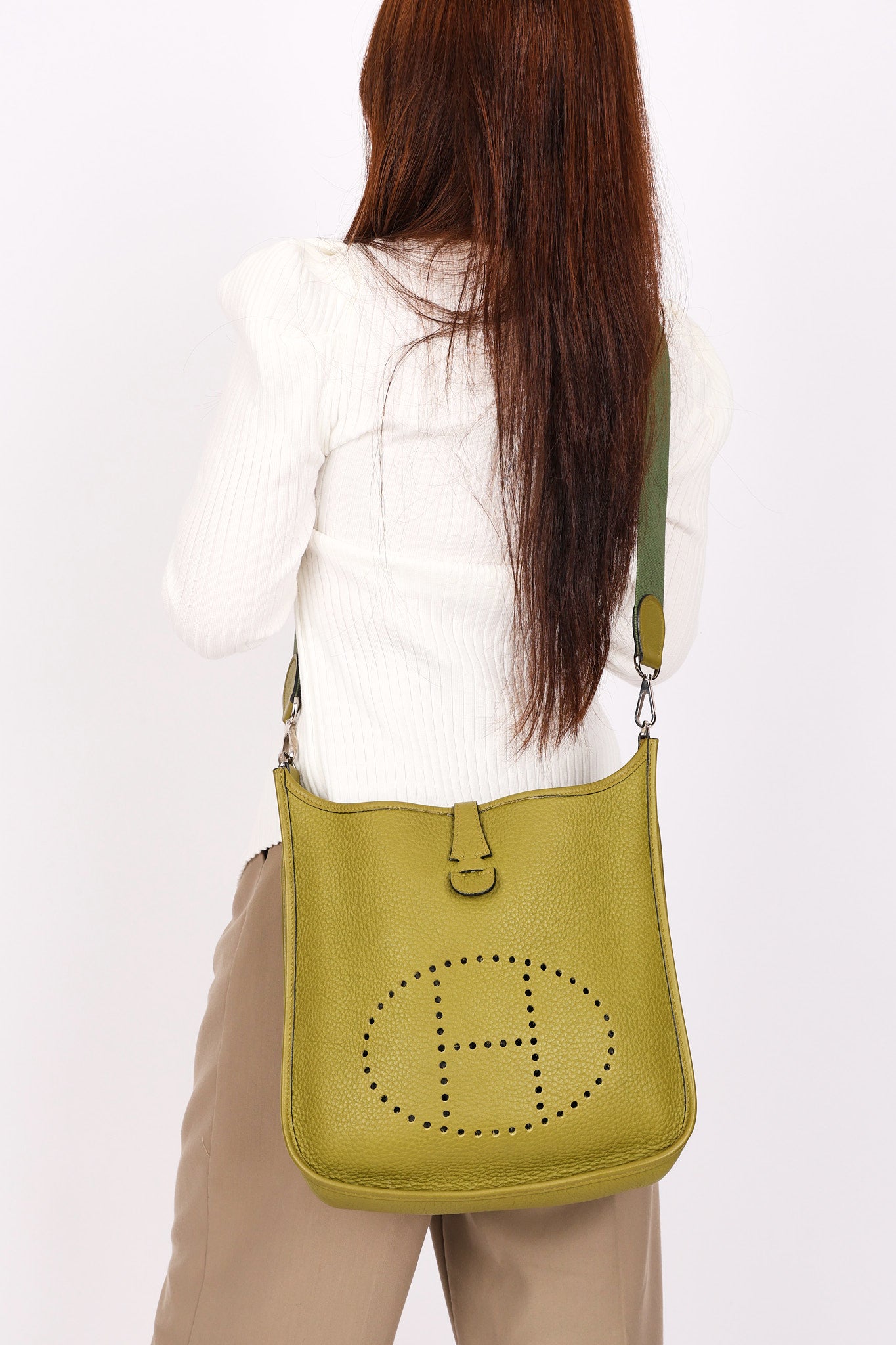Hermès Evelyne PM Vert Anis Taurillon 2004 PHW