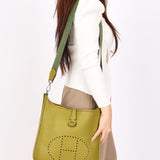 Hermès Evelyne PM Vert Anis Taurillon 2004 PHW