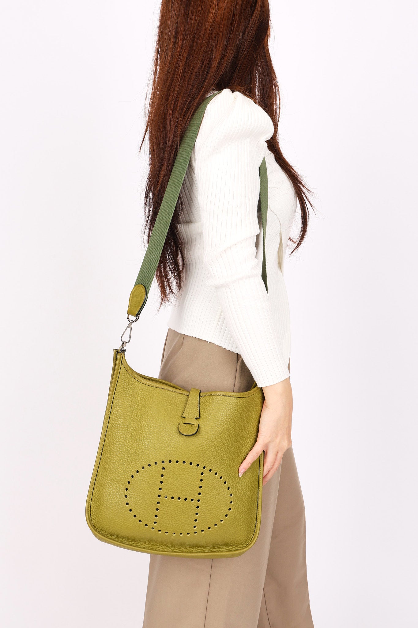 Hermès Evelyne PM Vert Anis Taurillon 2004 PHW
