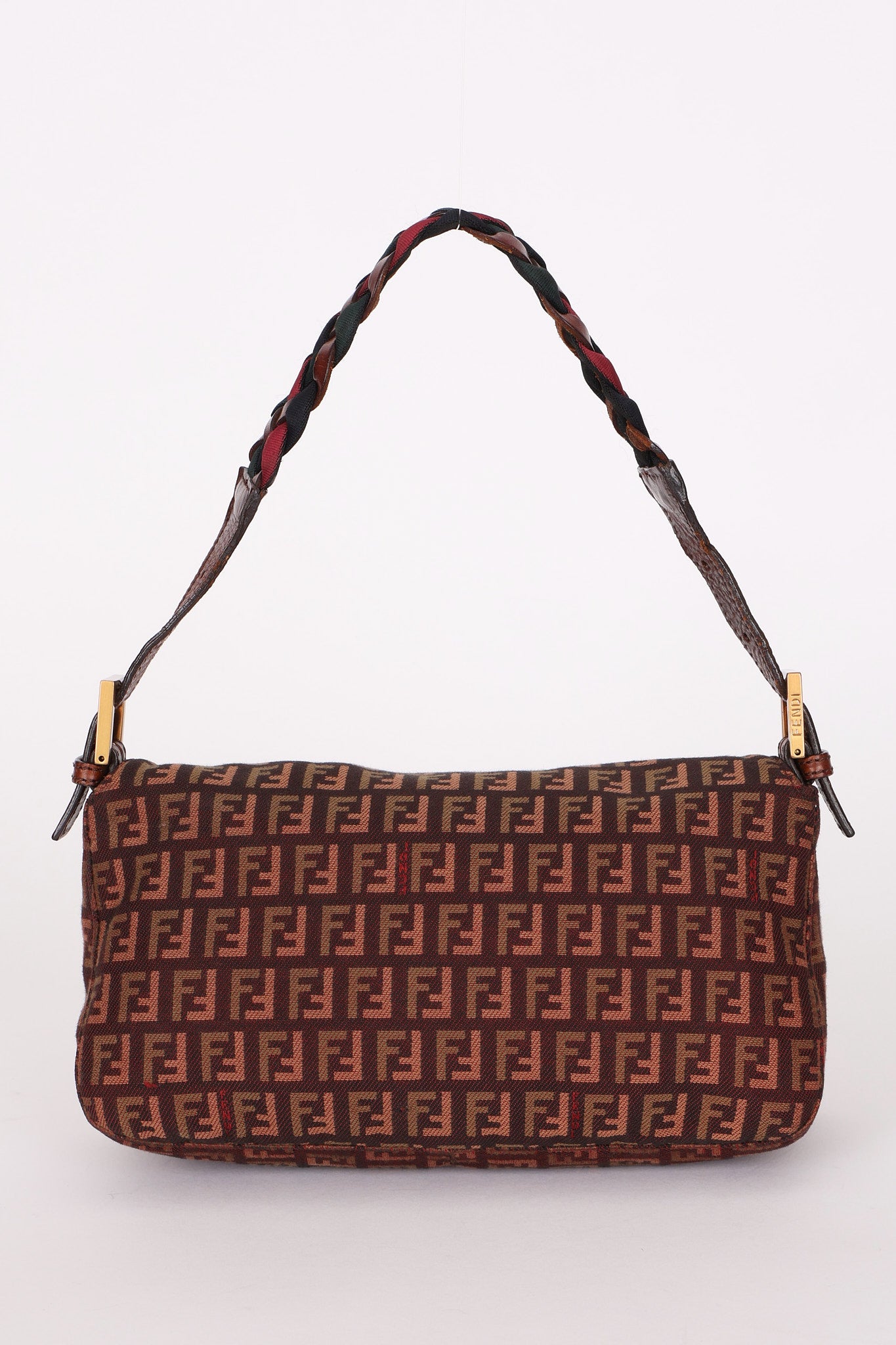 Fendi Braided Strap Zucchino Baguette
