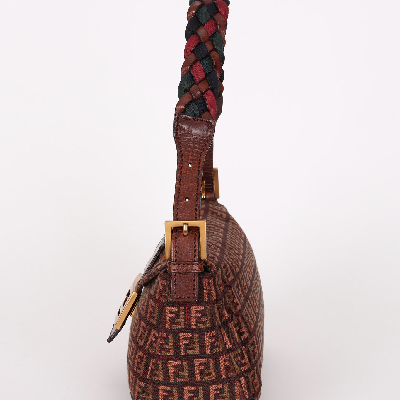 Fendi Braided Strap Zucchino Baguette