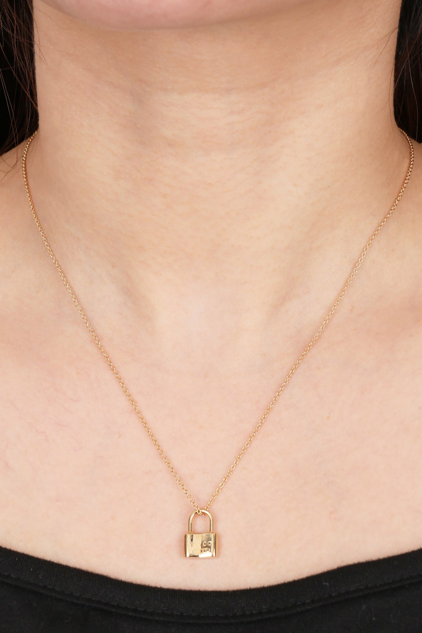 Tiffany and Co Gold Lock Pendent