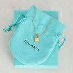 Tiffany and Co Gold Lock Pendent