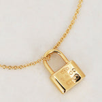Tiffany and Co Gold Lock Pendent