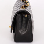 Chanel Small Diana Flap Black Lambskin 24K GP