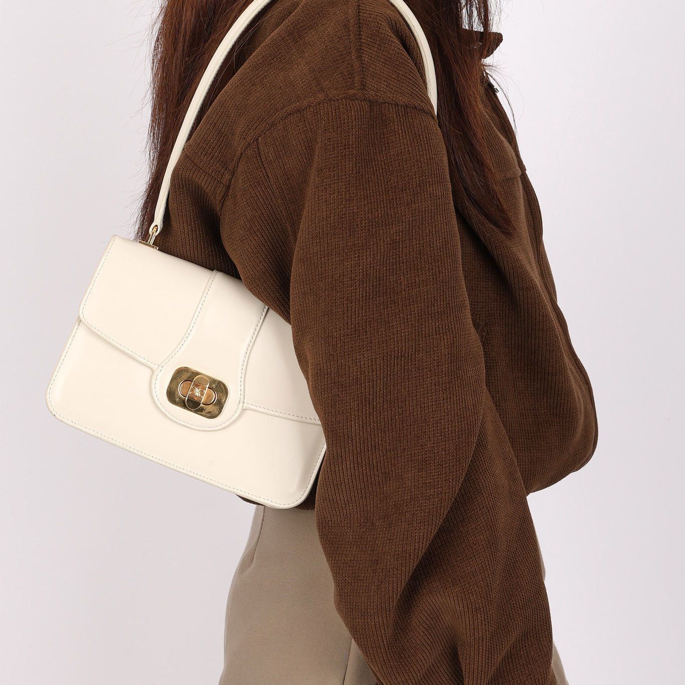 Celine Teen Josephine Shoulder Bag White