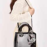 Dior Medium Lady Black Patent 2015