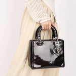 Dior Medium Lady Black Patent 2015