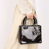 Dior Medium Lady Black Patent 2015