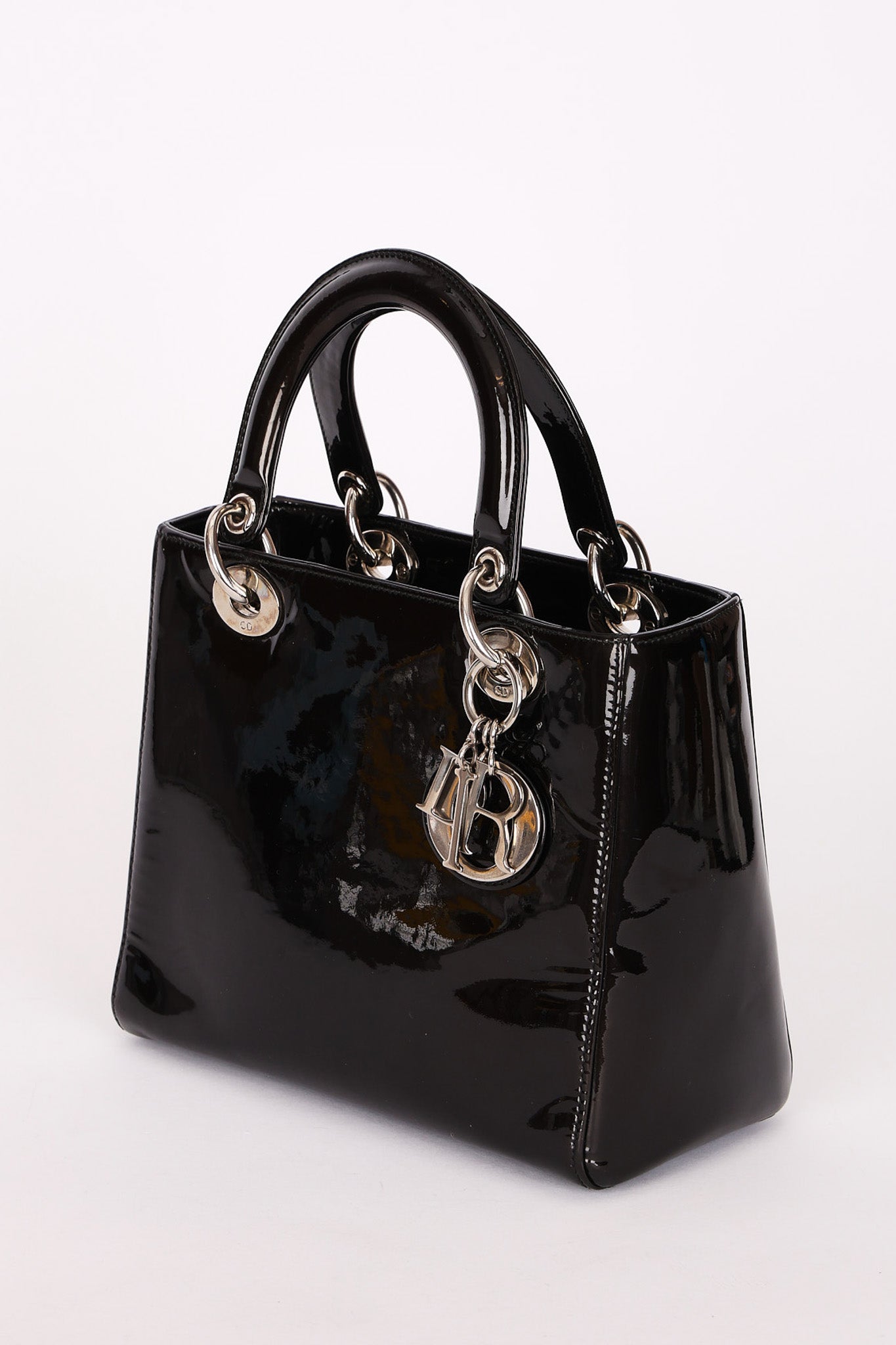 Dior Medium Lady Black Patent 2015