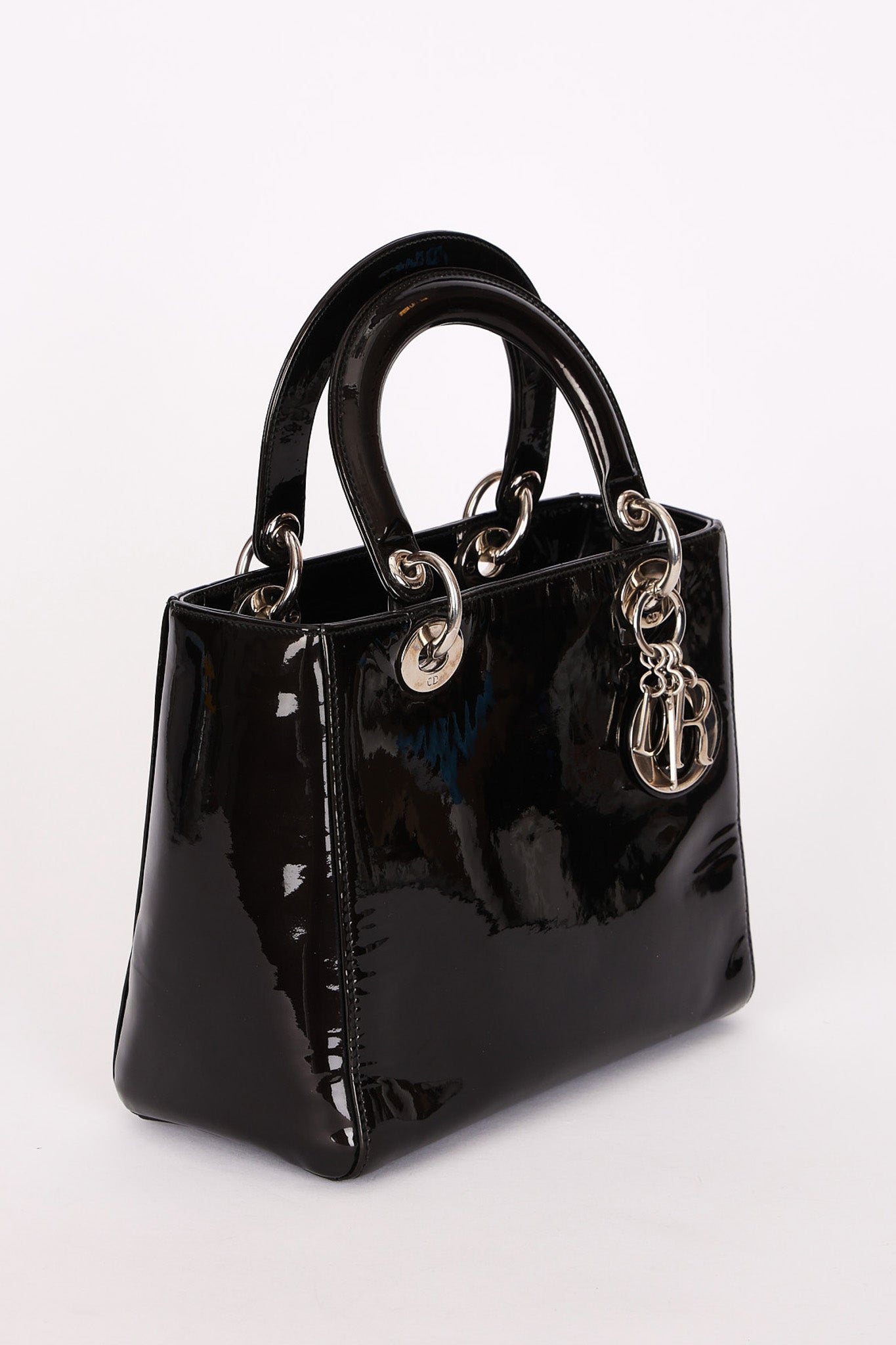 Dior Medium Lady Black Patent 2015