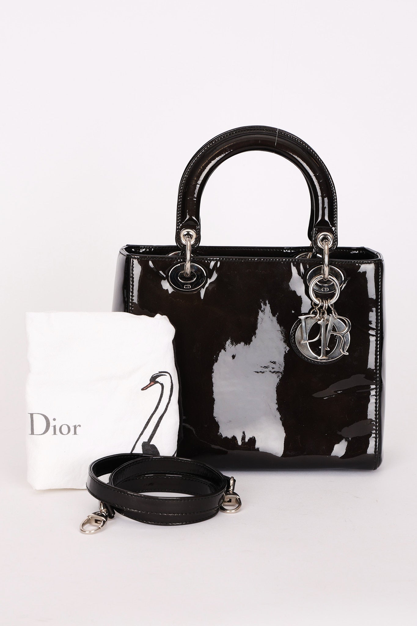 Dior Medium Lady Black Patent