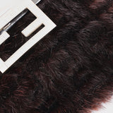 Ultra-Rare Fendi Hidden Zucca Crystal Mink Fur Clutch