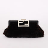 Fendi Zucca Mink Fur Clutch