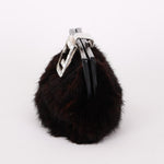 Fendi Zucca Mink Fur Clutch