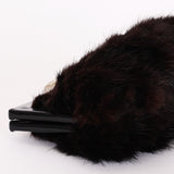Fendi Zucca Mink Fur Clutch