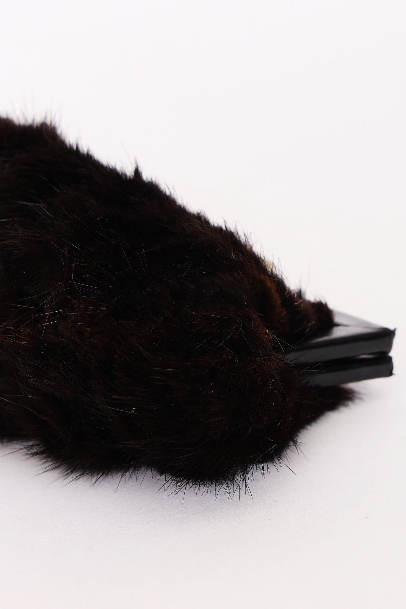 Fendi Zucca Mink Fur Clutch