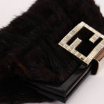 Fendi Zucca Mink Fur Clutch