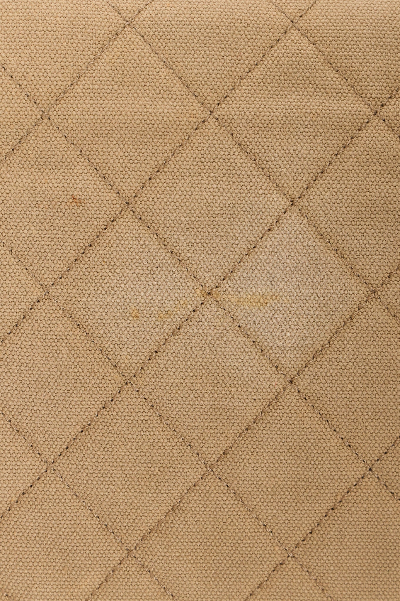 Chanel Full Flap Khaki Linen 24K GP