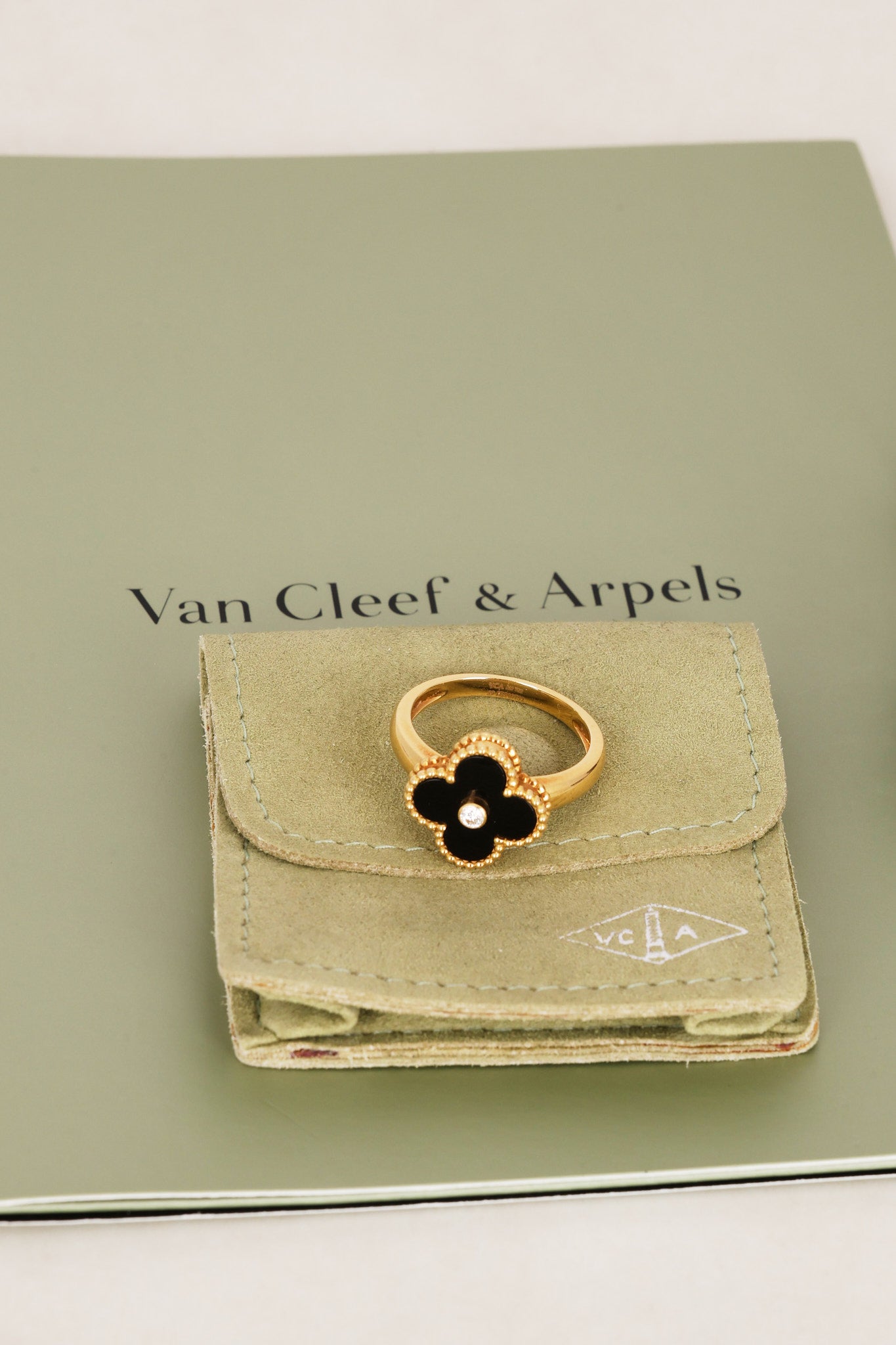 Van Cleef & Arpels Onyx Gold Ring