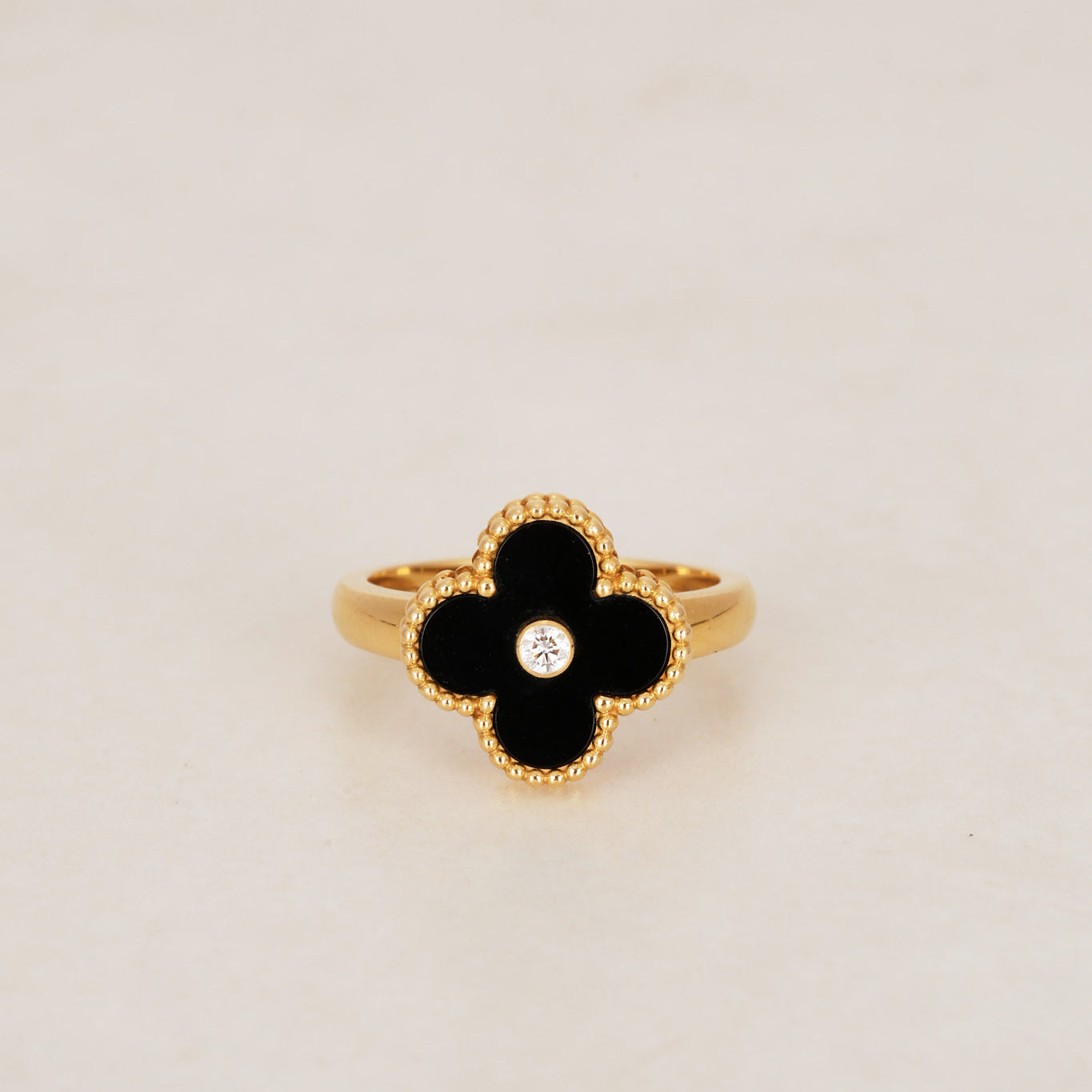 Van Cleef & Arpels Onyx Gold Ring