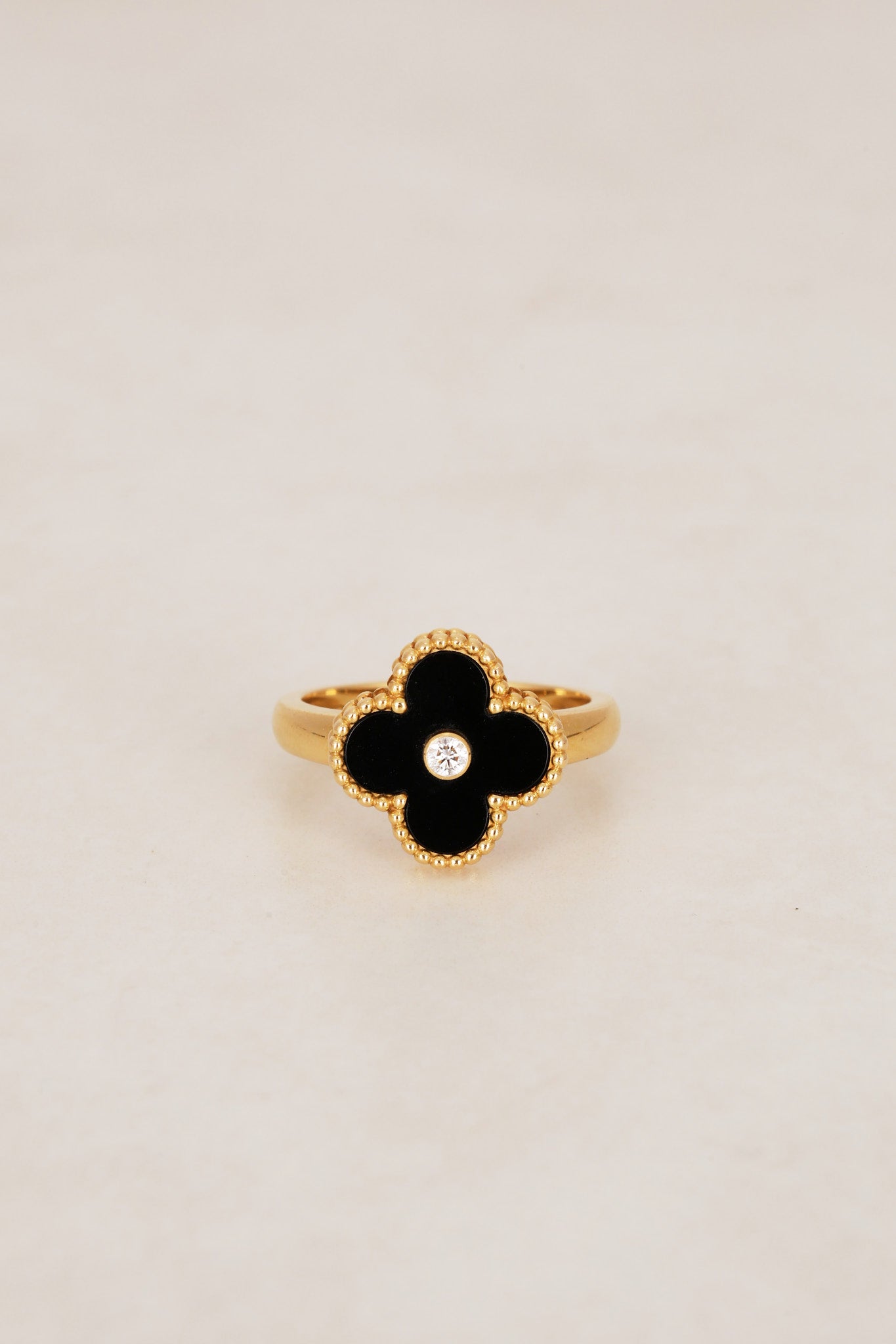Van Cleef & Arpels Onyx Gold Ring
