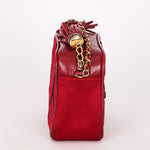 Chanel Beaded Camera Bag Red Satin 24K GP