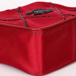 Chanel Beaded Camera Bag Red Satin 24K GP