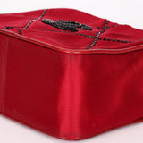 Chanel Beaded Camera Bag Red Satin 24K GP