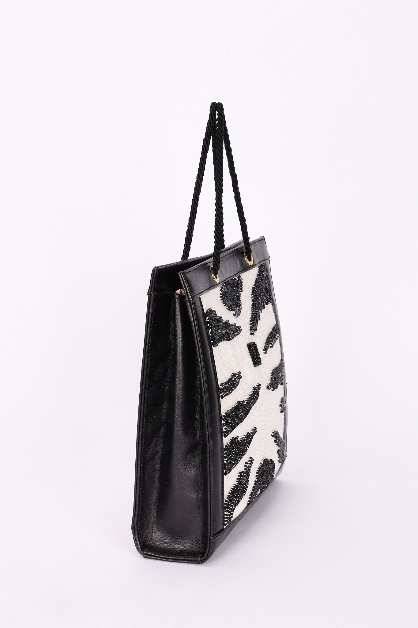 Fendi Zebra Beaded Tote