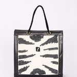 Fendi Zebra Beaded Tote