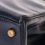 Hermès Kelly 32 Bleu Marine Box GHW 1984