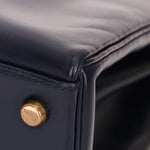 Hermès Kelly 32 Bleu Marine Box GHW 1984