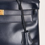 Hermès Kelly 32 Bleu Marine Box GHW 1984