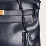 Hermès Kelly 32 Bleu Marine Box GHW 1984