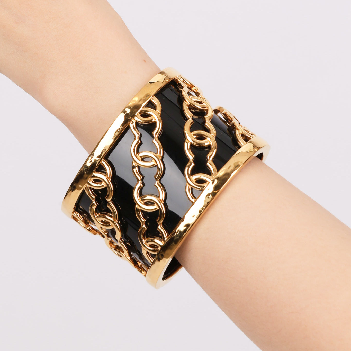 Chanel Gold CC Cuff Bracelet