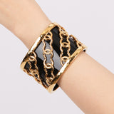 Chanel Gold CC Cuff Bracelet