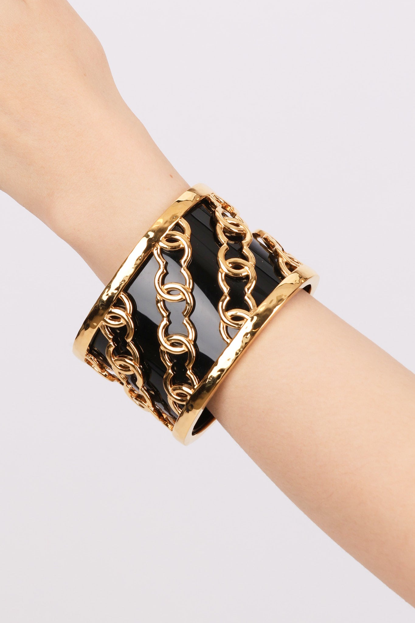 Chanel Gold CC Cuff Bracelet