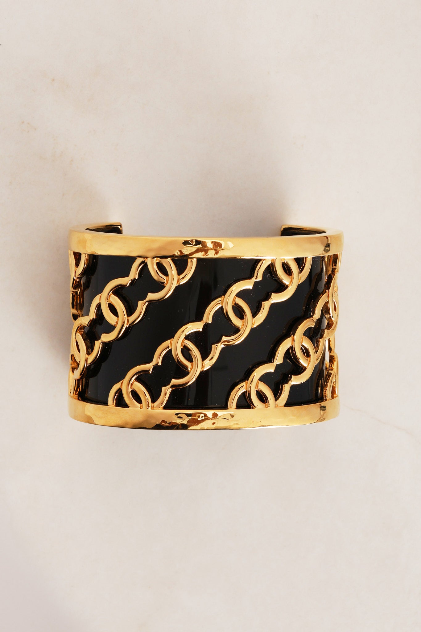 Chanel Gold CC Cuff Bracelet