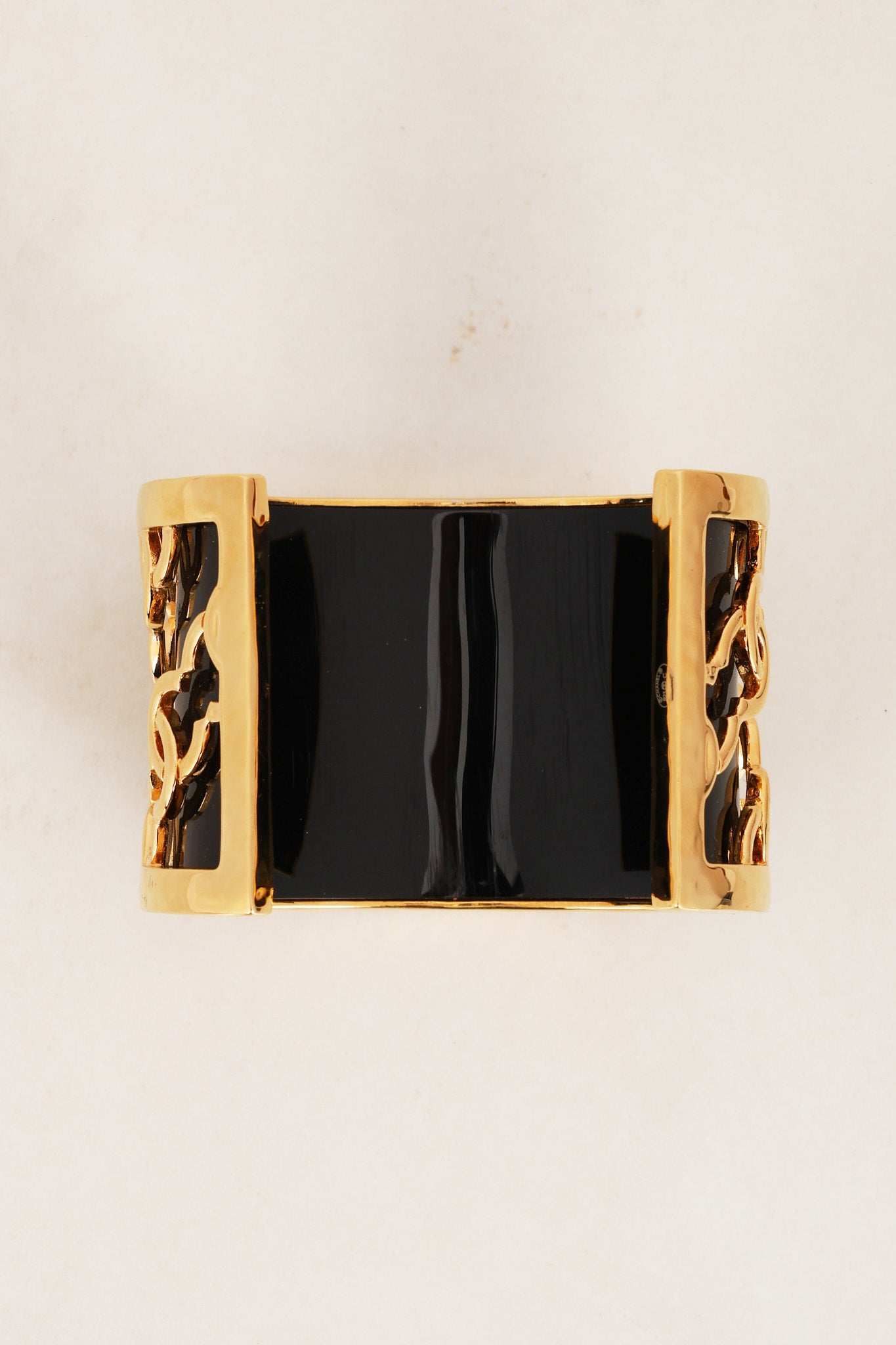 Chanel Gold CC Cuff Bracelet