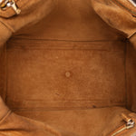 Loewe Amazona 28 Brown and Suede Croc Embossed