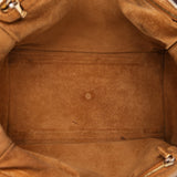 Loewe Amazona 28 Brown and Suede Croc Embossed